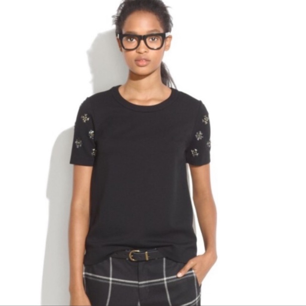 Madewell Geobead Short Sleeve Top